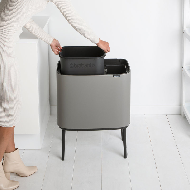 Brabantia Bo Touch Bin, 34 L, Lilac Pink