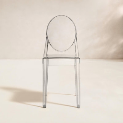 Ghost Stackable Patio Side Chair