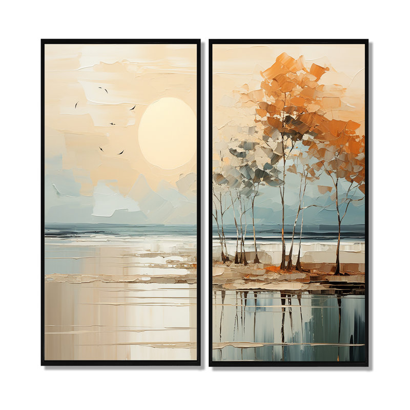 Minimalisme voilier Rhythms II - impressions sur toile modernes, H 40 po x l 40 po, Reproduction encadrée sans passe-partout
