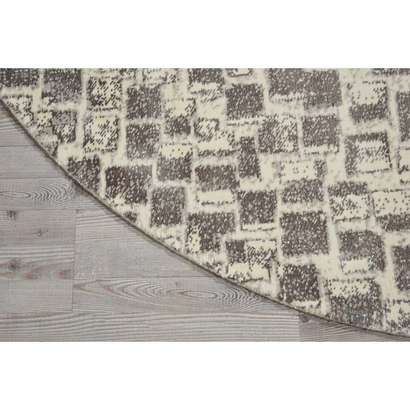 Abstract Indoor Rug, Round 8'