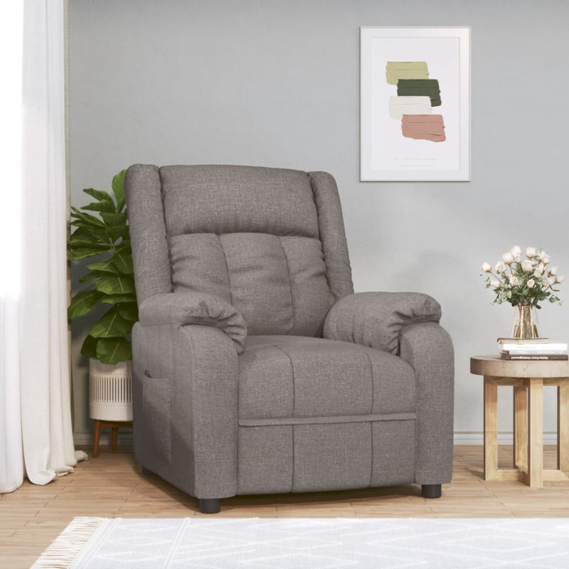 Jasana Manual Recliner, Taupe