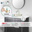 Robinet de salle de bain à 2 poignées avec drain escamotable en métal-45127783
