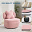Upholstered Swivel Accent Chair-1468088501