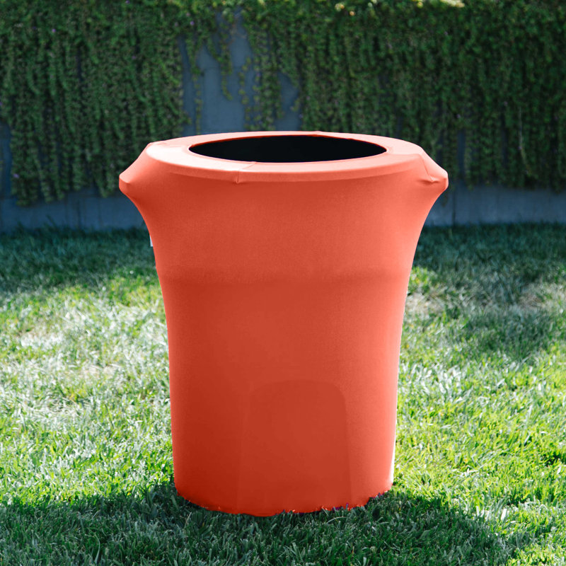 Housse pour poubelle extensible en élasthanne, Corail