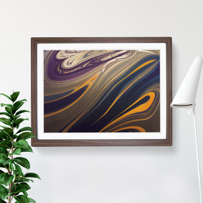 Abstract Marbling Art Vol.6 - Framed Print