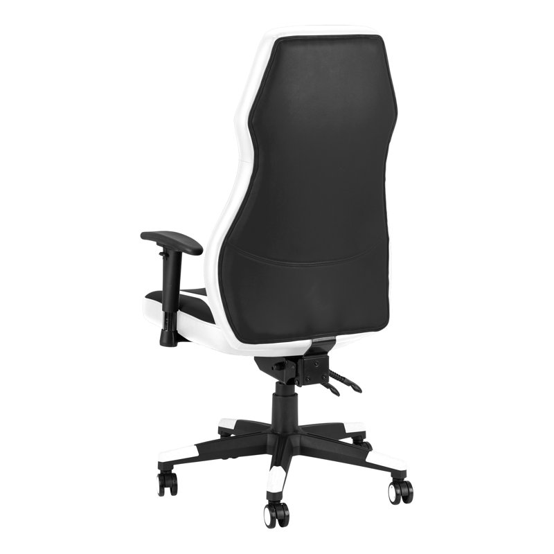 Inbox Zero Adjustable Reclining Swiveling PC & Racing Game Chair, White