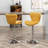 Ellston Upholstered Adjustable Swivel Barstools In Yellow, Set Of 2-1287251584