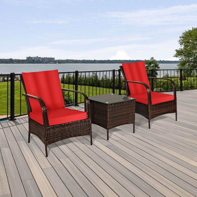 2 - Person Patio Conversation Sets with Cushions