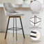 Tabouret de comptoir pivotant 43,31 po Avianah-600170972