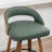 Modern Swivel Upholstered Counter Stool With 360° Swivel, Barrel Seat & Curved Backrest-120155854-120155853