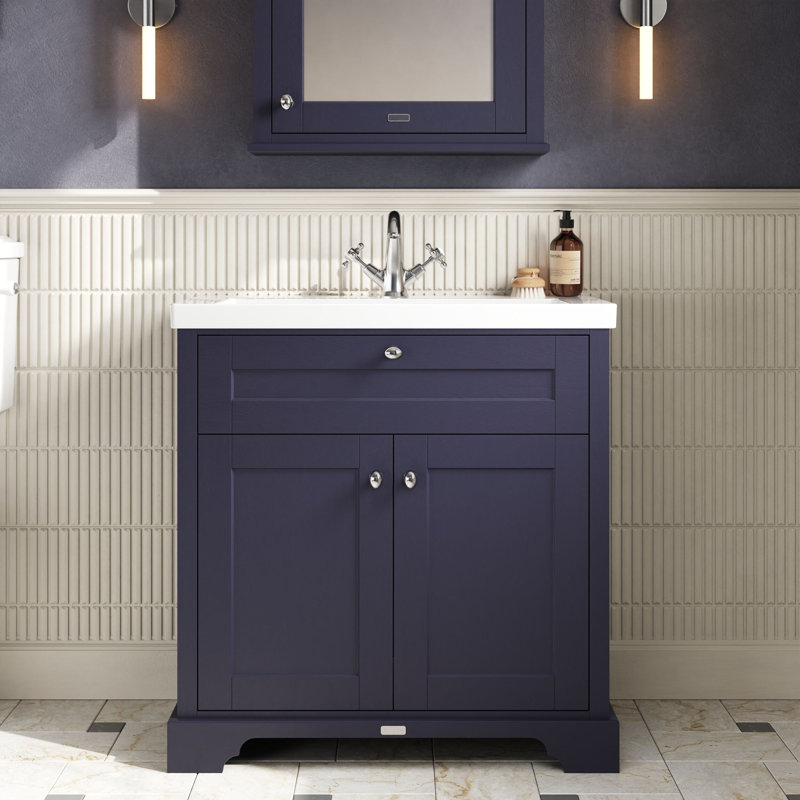 Old London Bathroom Vanity, Twilight Blue, 813 cm