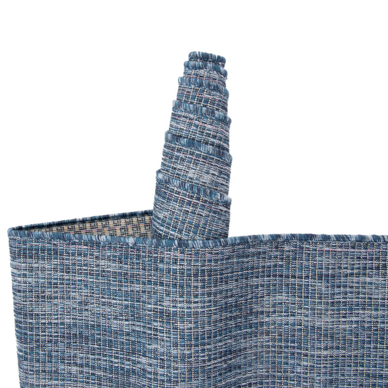 Avaughn Blue Indoor/Outdoor Area Rug, Oval 3'3" x 5'3"