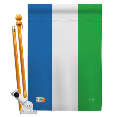 Double Sided 40'' H x 28'' W Polyester Flag Set