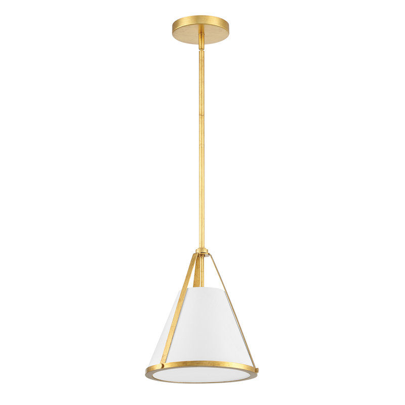 Lanedra 1 Light Pendant, Antique Gold