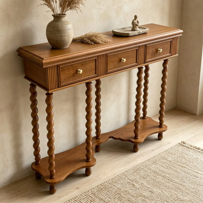 Art multi-functional drawer console table