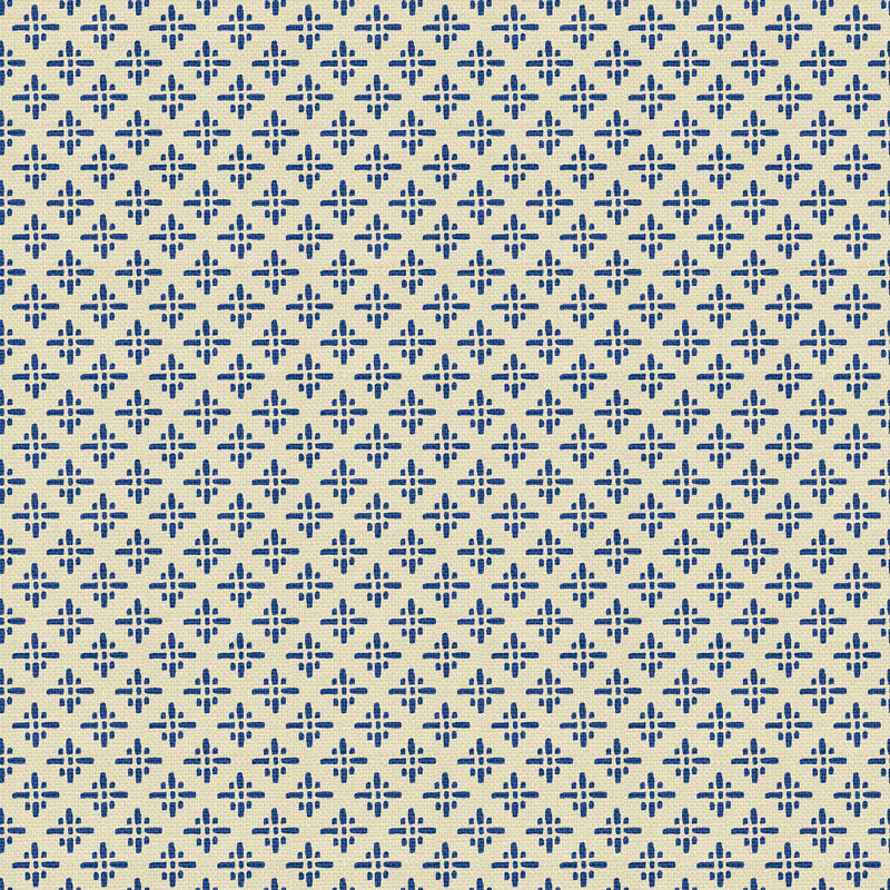 Geometric Wallpaper Double Roll, Blue
