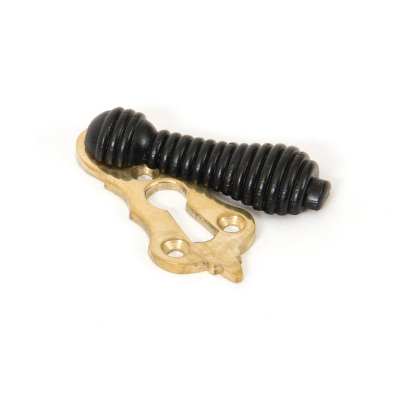 Beehive Escutcheon Door Accessory, Ebony