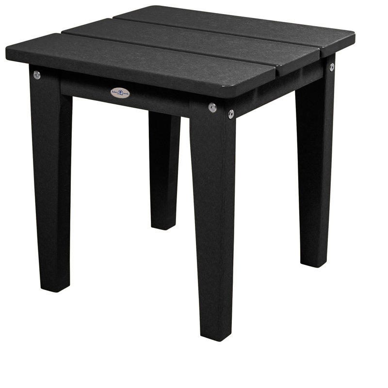 Middendorf Adirondack Outdoor Patio Table, Black Sand, 17" H x 17" W x 17" D