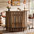 47.24" Mini Home Bar Table, L-Shaped Bar Cabinet-502565155