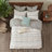 Full/Queen Cotton Printed Duvet Cover Set With Trims-117517789-117517790
