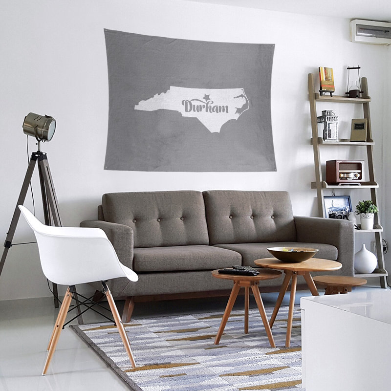 Tapisserie Durham North Carolina, Gris, H 27,5 po x l 37,5 po