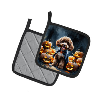 Paire de mangeoires chocolat