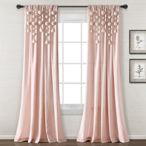 MYSKY HOME Pom Pom Pink Sheer Curtains for Bedroom Light Filtering  Semi-Sheer Curtains for Nursery Girls Kids Room Rod Pocket Boho Voile  Window