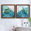 «Delray Sea Turtle I», ensemble de 2 peintures sur toile encadrées-925054277-925054329