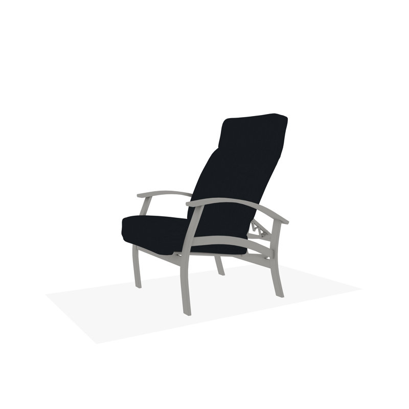 Belle Isle Cushion Deep Seating Supreme Height Adjustable Back Chair, Snow, Canvas Haze