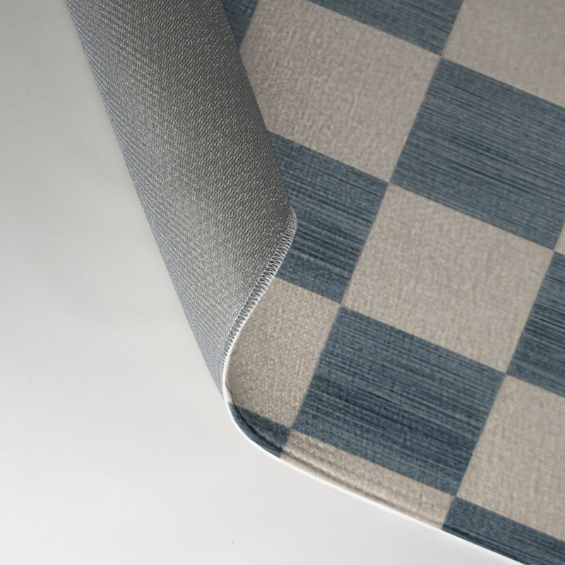 Tapis d'intérieur et d'extérieur à carreaux beige, Rectangulaire 3 pi x 5 pi