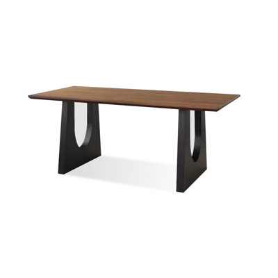 Brown Rectangular Solid Dining Table For Dining Room/Kitchen