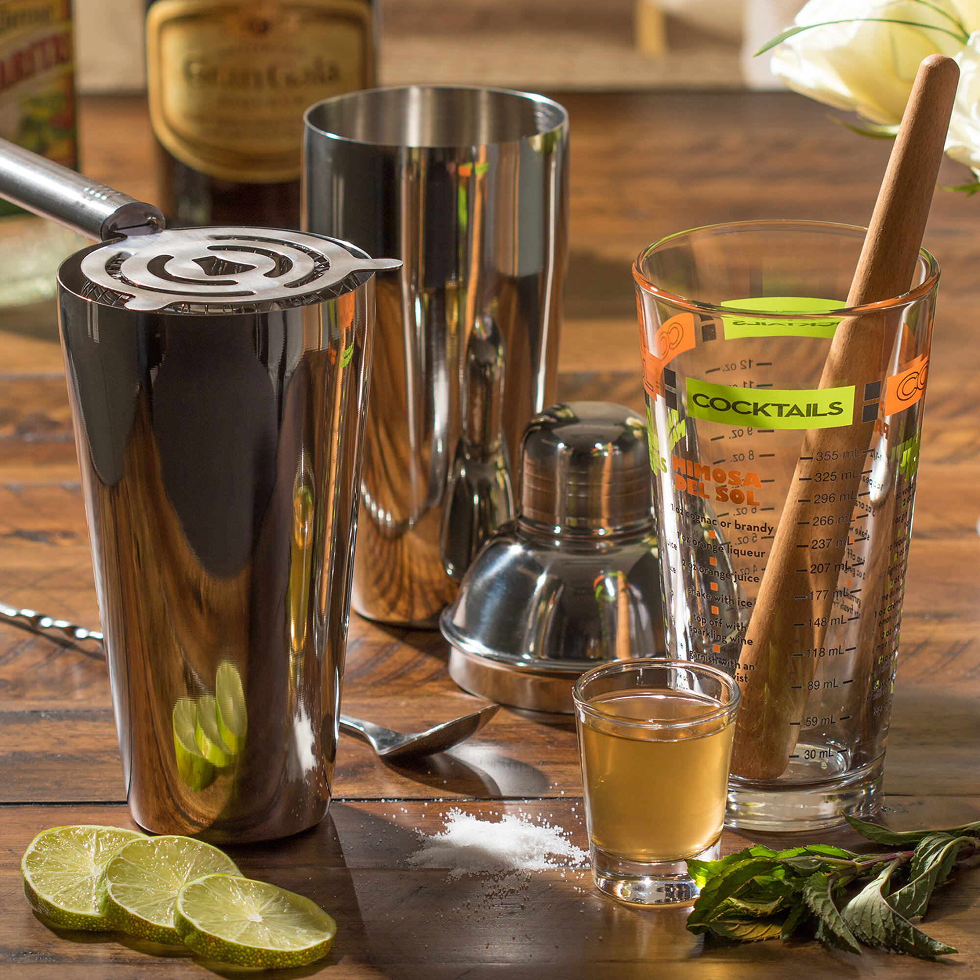 Libbey Mixologist 18-Piece Bar in a Box Cocktail Set : : Home