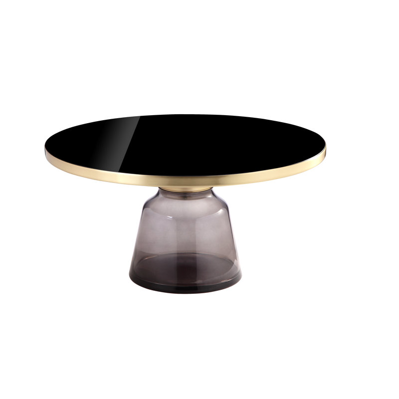 Gbelinda Coffee Table Gray Glass, Gray