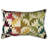 Embroidered Feather Linen Reversible Throw Pillow