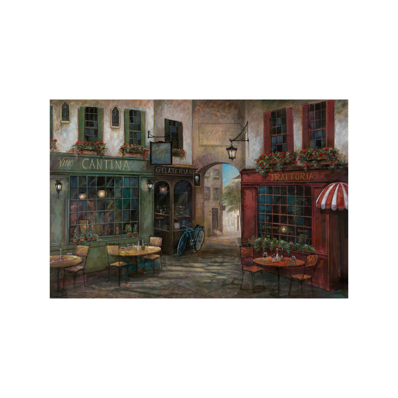 Courtyard Ambiance by Ruane Manning - Wrapped Canvas Print, 152.5 cm H x 101.5 cm W