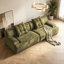 Canapé modulaire en polyester vert