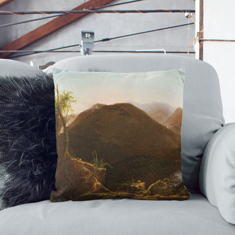 Sunrise In The Catskills Square Throw Cushion, 55cm H x 55cm W x 20cm D, Stone