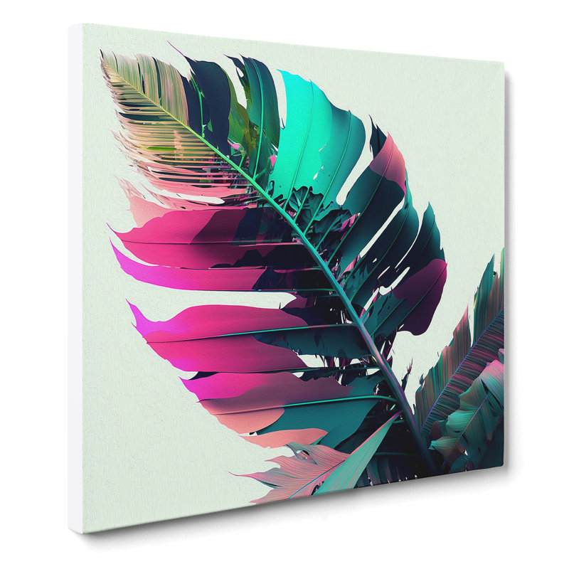 Tropical Leaf - Wrapped Canvas