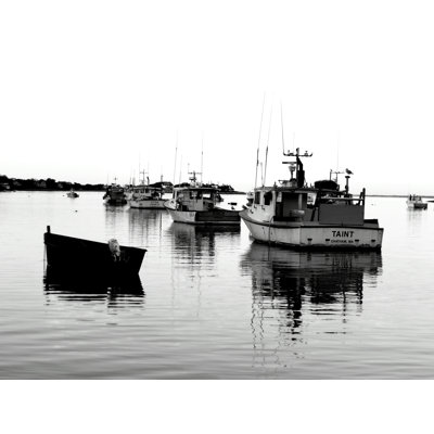 Fishing Boats Print by Alan Scherer