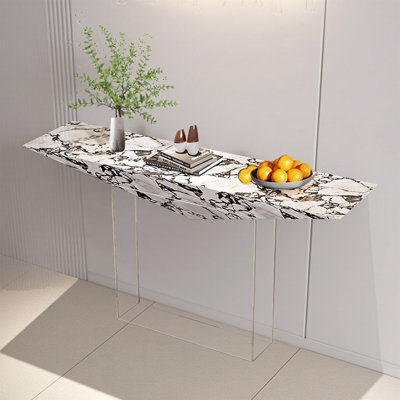 Console en pierre avec base en acrylique