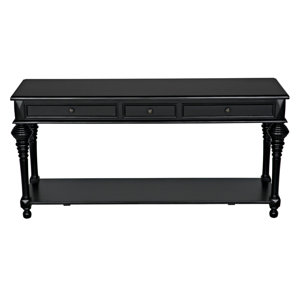 Noir Colonial 72'' Solid Wood Console Table | Wayfair