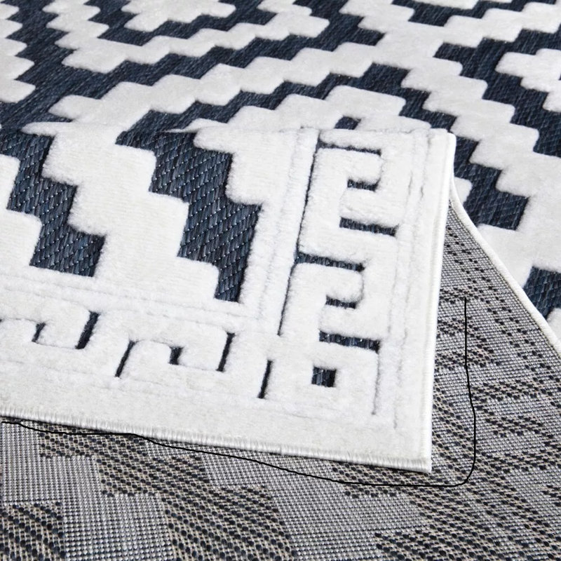 Geometric Area Rug, Rectangle 200 x 290 cm
