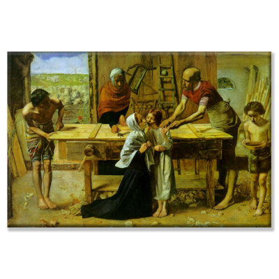 Reproduction d’art sur toile tendue, "christing on the house of ses parents"