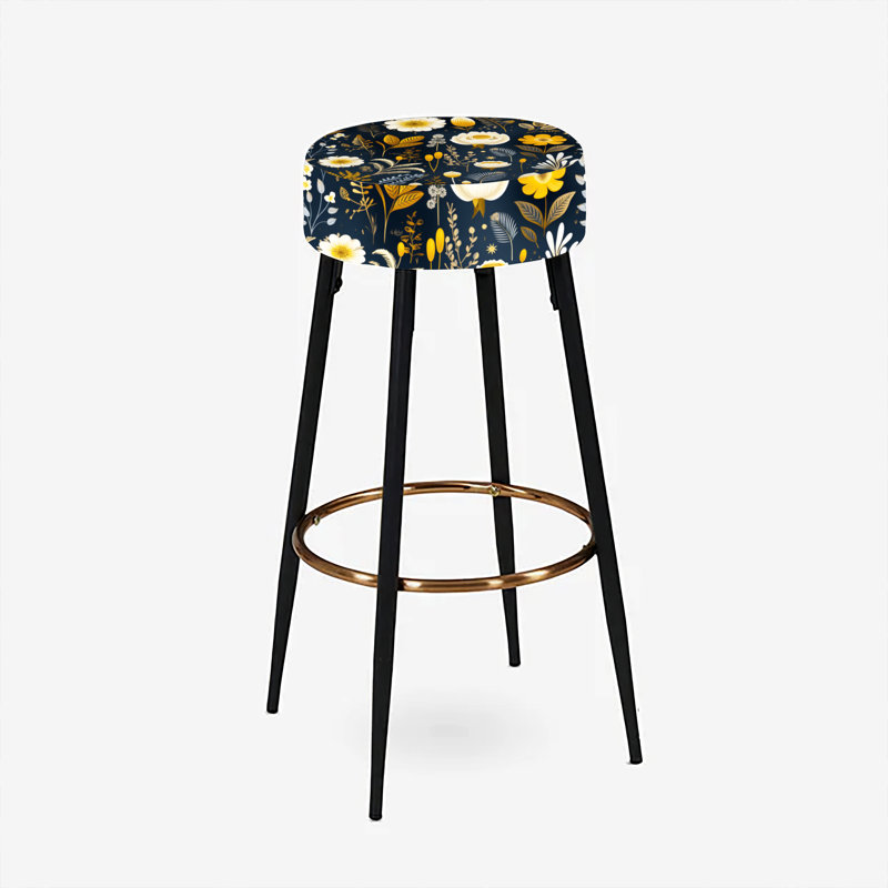 Deason - Ensemble de 2 tabourets floraux