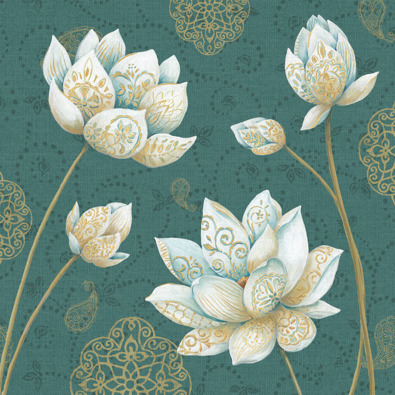 Lotus Dream IVB by Daphne Brissonnet - Wrapped Canvas Print, 76cm H x 76cm W