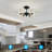 Agle Glass LED Semi Flush Mount