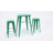 Gyeong 23.75'' Square Metal Indoor-Outdoor Bar Table Set with 2 Square Seat Stools-22109155