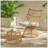 Charming Faux Rattan Chair And Side Table Set For Relaxation And Style