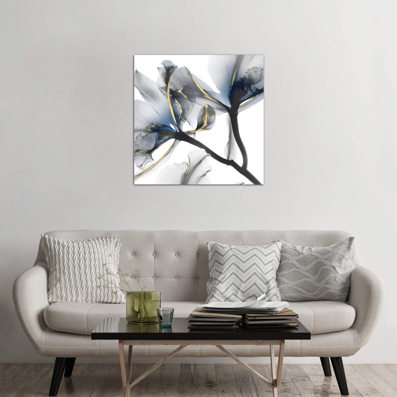 Indigo Luster Cyclamen II by Albert Koetsier - Wrapped Canvas Print, No Frame, 66.04 cm H x 66.04 cm W x 3.175 cm D