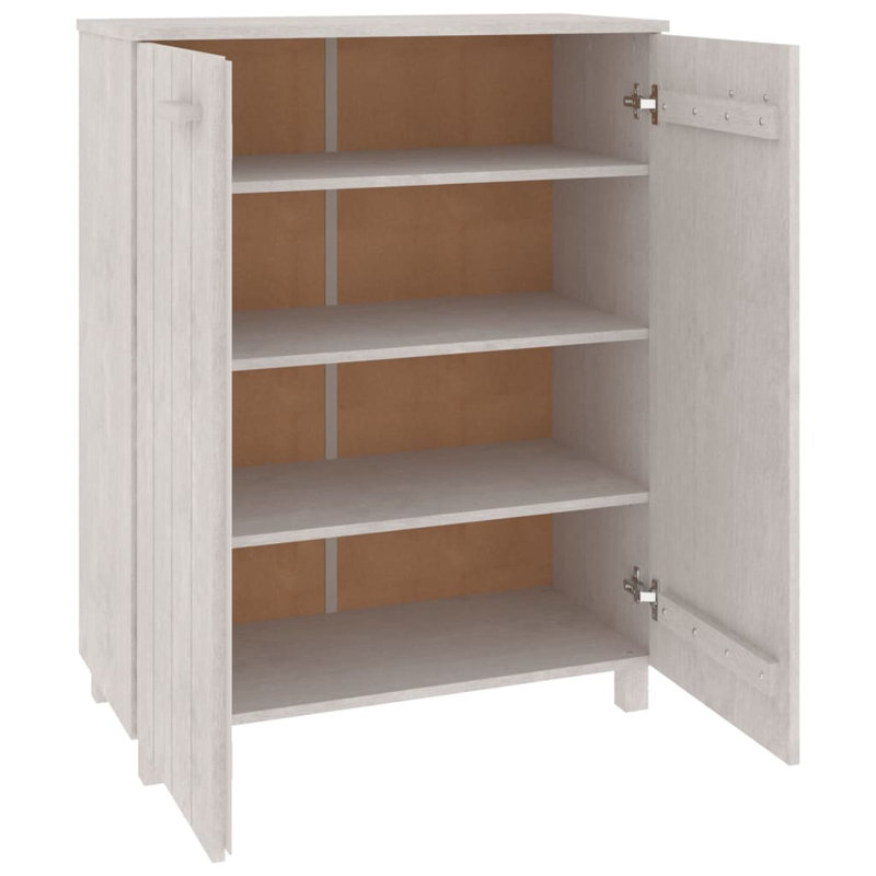 Hamar Shoe Cabinet 4-Tier Shoe Organizer Storage with Drawer Hall Cabinet, White
